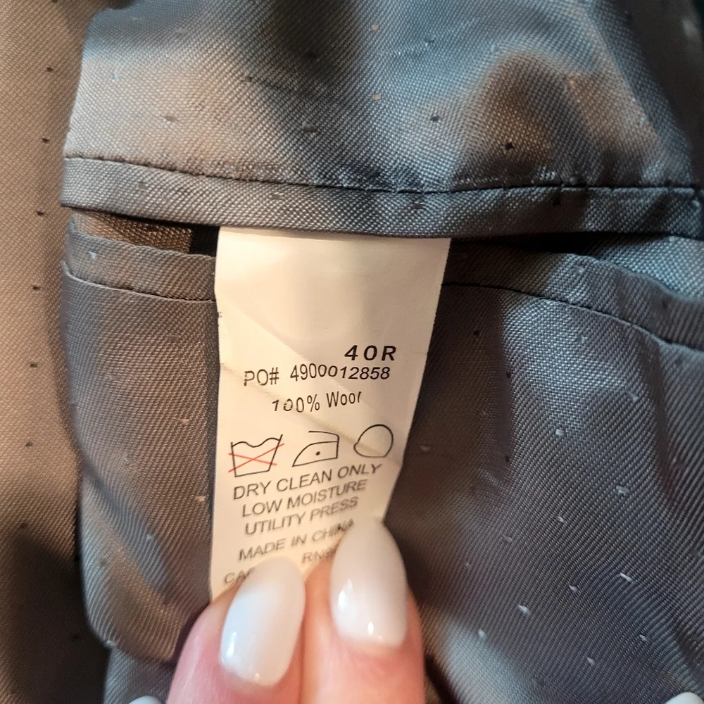 Calvin Klein Men's Pin Stripe Two Button Formal Suit - Picture 5 of 16